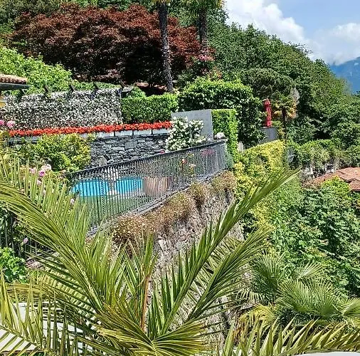 公寓 Sollevante Mit Pool Und Fantastischem Seesicht 阿斯科纳