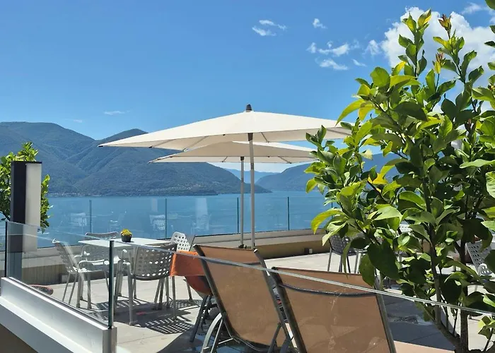 公寓 Sollevante Mit Pool Und Fantastischem Seesicht